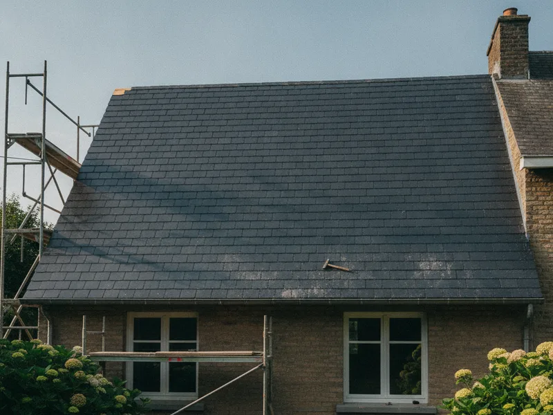 Rénovation complète d'une toiture en ardoises naturelles à Lille